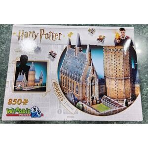WREBBIT-PUZZ 3D Harry Potter Hogwarts Great Hall Puzzle 850 Pieces. Brand New